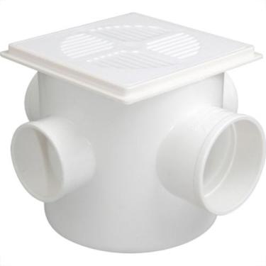 Imagem de Caixa Sifonada Fortlev Quadr Branco 10 X 10 X 50