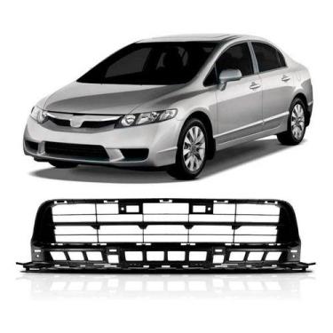 Imagem de Grade Central Parachoque Civic 2009 2010 2011 Preto - SP ACESSÓRIOS
