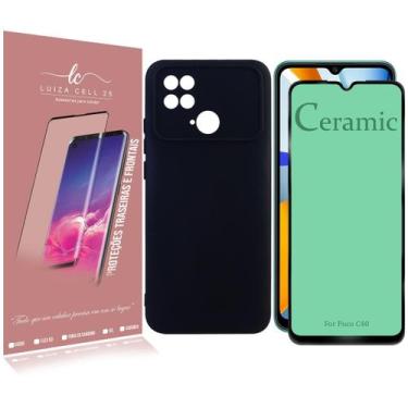 Imagem de Capa Capinha Aveludada Compativel Poco C40 6.71 + PELICULA DE CERAMICA