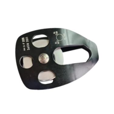 Imagem de oshhni Polia de polia de corda única Polia de escalada Ligia de alumínio simples para trabalho de alta altitude Caving Rappelling ao ar livre