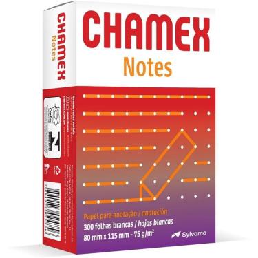 Imagem de Chamex Papel Sulfite Notes 75 g/m² 300 folhas 80x115 mm