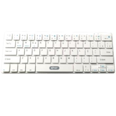 Imagem de Teclado mini bluetooth celular desktop pc notebook tablet smart TV KP-TE109 branco