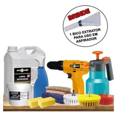 Imagem de Kit De Produtos P/ Lavagem a Seco De Estofados Lava Sofá - Eco Wash