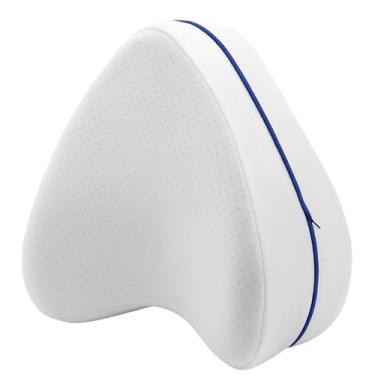 Imagem de Almofada Ortopédica de Joelho em Espuma da Memória com Capa Lavável – Alívio para Dor Ciática, Lombar e Quadril – Conforto Ergonômico para Dormir de Lado, Ventilada, Anatômica e Anti Pressão