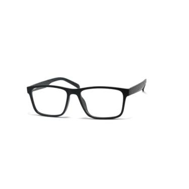 Imagem de Óculos Armação De Grau Retangular Masculina Com Molas Nas Hastes Jc-1006 (Preto)