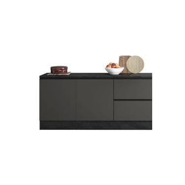 Imagem de Cozinha Modulada Etna 2 Balcões para Pia Poliman Móveis