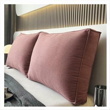 Imagem de LGEOELIAS Almofada triangular para cabeceira, travesseiro para sentar na cama, encosto, suporte de posicionamento do encosto, ergonomicamente projetado, para sofás e beliches