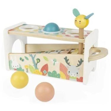 Imagem de Xilofone Tap Tap Musical Infantil 3 Bolinhas Educativo Janod