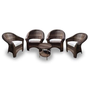 Imagem de Conjunto de Poltronas Fibra Sintética e 1 Mesa Centro