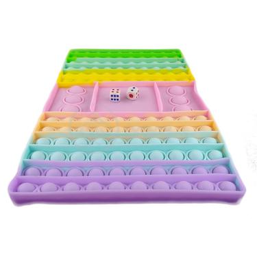 Imagem de Tabuleiro Big Pop It Macarons Pastel Silicone Anti Stress