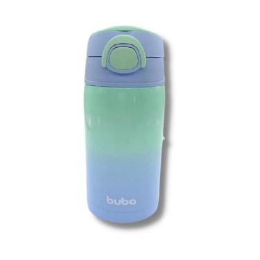 Imagem de Garrafa Termica Parede Dupla Com Canudo Degrade Azul - Buba