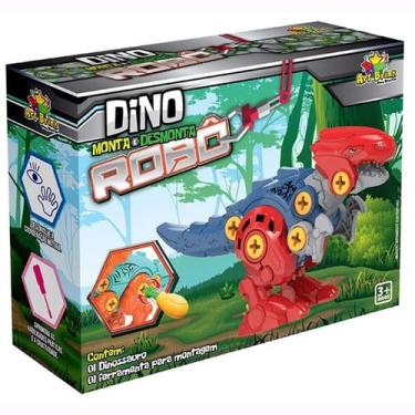 Imagem de Dinossauro Monta E Desmonta Robô Brinquedo Infantil - Art Brink