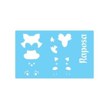 Imagem de Stencil De Parede Tamako Raposa - 55 X 90Cm - Ref 377 - Stencil Tamako
