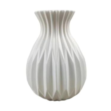 Imagem de Ｂｅｓｇａ Vaso de flores moderno, recipiente floral, pequeno vaso nórdico inquebrável, arranjo de flores para decoração de mesa de festa, presente de, Branco