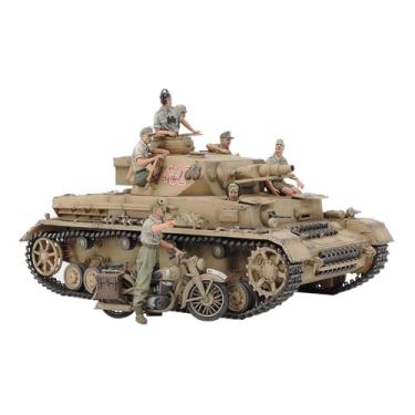 Imagem de TAMIYA Tanque alemão Panzerkampfwagen IV Ausf.F e conjunto de motocicleta 1/35 Edição Limitada do Norte da África TAM25208