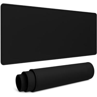 Imagem de Mouse Pad Gamer Premium Speed, Extra Grande 70cm x 35cm x 3mm, Profissional Deskpad Base Antiderrapante, Borda Costurada, Preto