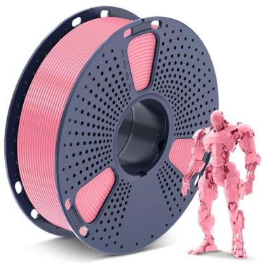 Imagem de Filamento de impressora 3D SUNLU PLA 1,75 mm 1 kg Bobina rosa