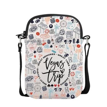 Imagem de POFULL Las Vegas Presente Vegas Festa de Solteira Meninas Lembranças de Fim de Semana Presente Las Vegas Viagem Bolsa tiracolo, Vegas Trip Scross, 0