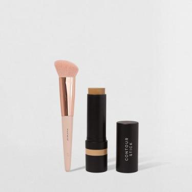 Imagem de Kit Contorno em Bastão Marrom Claro + Pincel de Maquiagem para Contorn