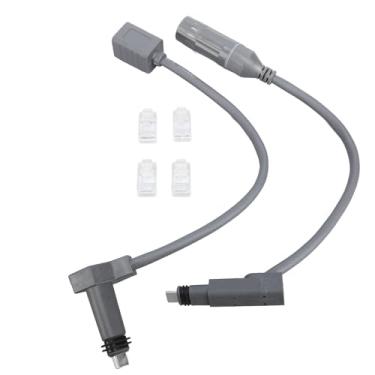 Imagem de Generic Adaptador de Cabo Ethernet, SPX Male para RJ45 Adaptador Feminino 2pcs Uso Externo Interno para a Antena de Prato Gen 2 e Roteador