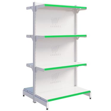 Imagem de Gôndola Centro 1 Inicial 1,40m Bandeja Inclinável New Plus Carmel Imports