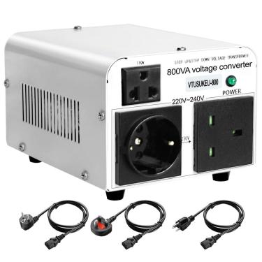 Imagem de Transformador conversor de tensão Yinleader 800W 110V/120V a 220V/240V