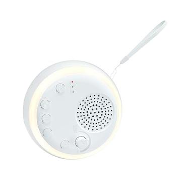 Imagem de menolana Máquina de ruído branco para bebês, máquina de som para bebês, 3 modos de temporizador, tamanho compacto, auxílio para dormir, 16 sons suaves,