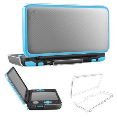 Imagem de TNP Nova capa Nintendo 2DS XL LL - Capa protetora rígida transparente de cristal capa protetora capa de pele ultra transparente anti-arranhões acessório para novo 2017 Nintendo 2DS XL LL,