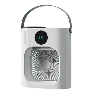 Imagem de YOUTHINK Mini Refrigerador de Ar 900ml 3 Velocidades de Baixo Ruído de Ruído Umidificando Portátil USB Com Forte Energia para Circulação de Ar Inteira, Desligamento Cronometrado,