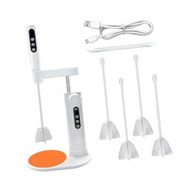 Imagem de oshhni Misturador elétrico de resina minimiza bolhas, portátil, resistente, inclui pás, kit agitador elétrico para tinta de resina