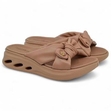 Imagem de Tamanco Modare Plataforma Laço Feminino - Marrom