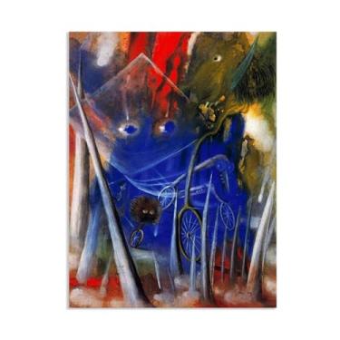 Imagem de SDYJ6GSW Remedios Varo impressões em tela arte de parede Weird life pinturas famosas em tela surrealismo pôsteres imagem para quarto decoração de casa 100 x 70 cm (83.8x71.1 cm) sem moldura