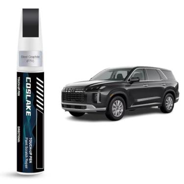 Imagem de COSLAKE Tinta de retoque de carro (grafite de aço (P7V)) para Hyundai, kit de reparo de arranhões de pintura de carro, solução rápida e fácil de reparar, caneta removedor de arranhões 2 em 1 com cor