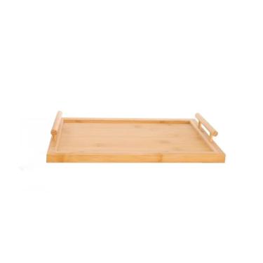 Imagem de Bandeja de bambu com alça 39x27 cm - Hauskraft