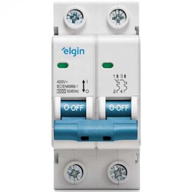 Imagem de Mini Disjuntor Elgin Bipolar 6A
