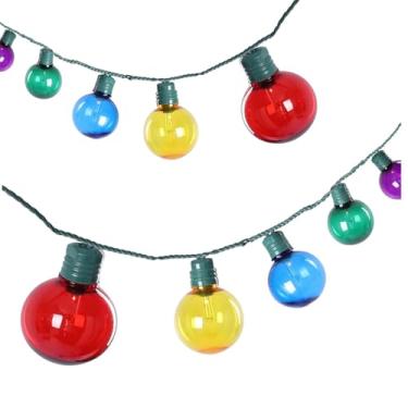 Imagem de Vigdur Cordão de luzes externas de 6,5 m com 35 lâmpadas de plástico G40 à prova de estilhaçamento, luz externa à prova d'água para varanda deck jardim festa no quintal