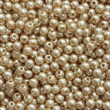 Imagem de PÉROLA DE ABS LISA Nº 05 20G PEROLA 5MM - LADEIRA BIJUTERIAS, AREIA