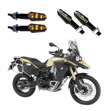 Imagem de KIT 4 Luz Seta Esportiva Pisca de Led Modelo P29 Para Moto BMW F800 AD