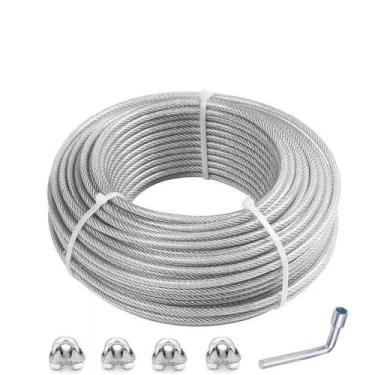 Imagem de Cabo de aço Sisifish revestido de PVC 3-4mm 30m 500kg