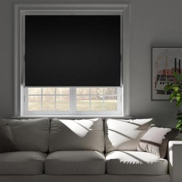 Imagem de Cortinas Blackout retráteis NIGHTON 56x91cm pretas