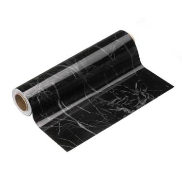 Imagem de HARFINGTON Borda de papel de parede de grão de madeira 20,3 cm x 5 m PVC autoadesivo texturizado adesivo de moldura impermeável papel de parede decorativo para chão porta mesa armários mesa, mesa
