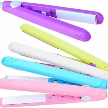 Imagem de Mini Chapinha Ceramic Pro Bivolt com Placas de Cerâmica e Turmalina – Liso Perfeito, Anti-Frizz, Compacta e com Estojo