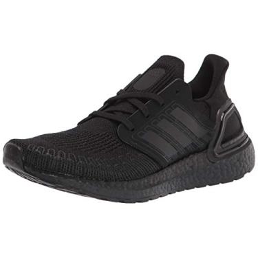 Imagem de adidas Tênis de corrida infantil unissex Ultraboost 20, Preto/Preto/Vermelho Solar, 6.5 Big Kid