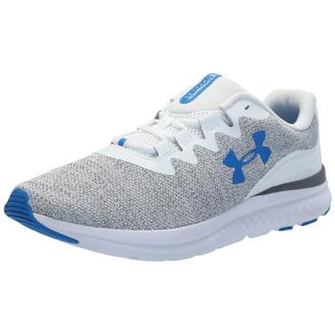 Imagem de Under Armour Tênis de corrida masculino Charged Impulse 3 Knit, (107) branco/branco/azul fóton, 7
