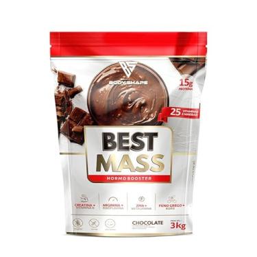 Imagem de Hipercalórico Best Mass (Com Creatina) Body Shape 3kg Refil (3kg, Chocolate)