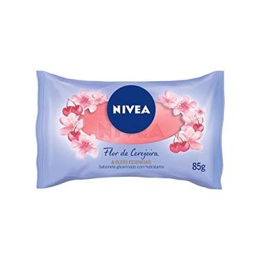 Imagem de NIVEA Sabonete em Barra Flor de Cerejeira & Óleos essenciais - Limpa e cuida da pele, com óleos essenciais e glicerina, espuma cremosa, hidratação e maciez, fragrância intensa, pele perfumada - 85g