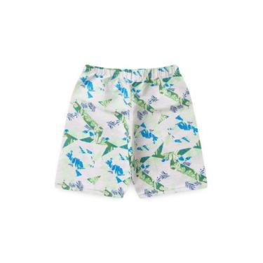 Imagem de Bermuda Infantil Tactel Folhagens Mescla - Vida Costeira Oficial, 8, M