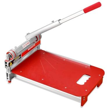 Imagem de Cortador de piso de vinil e laminado resistente de 33 cm – Corta laminado, bambu, madeira projetada, LVP, LVT, VCT, SPC, WPC, piso de vinil – Ferramenta de corte manual de piso multiângulo