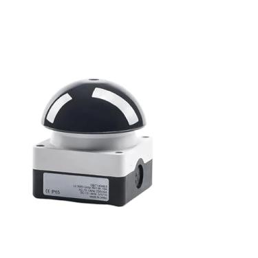 Imagem de 1/5/10 peças IP67 interruptor de pedal à prova d'água AC/DC 1NO+1NC Parada de emergência Auto Reset Handle Foot Push Cogumelo (Preto Auto-Reset, 1 PCS-2NO)