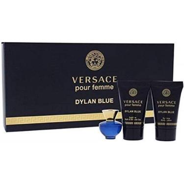 Imagem de Conjunto de perfume de presente Versace Dylan Blue Eau De Parfum para mulheres